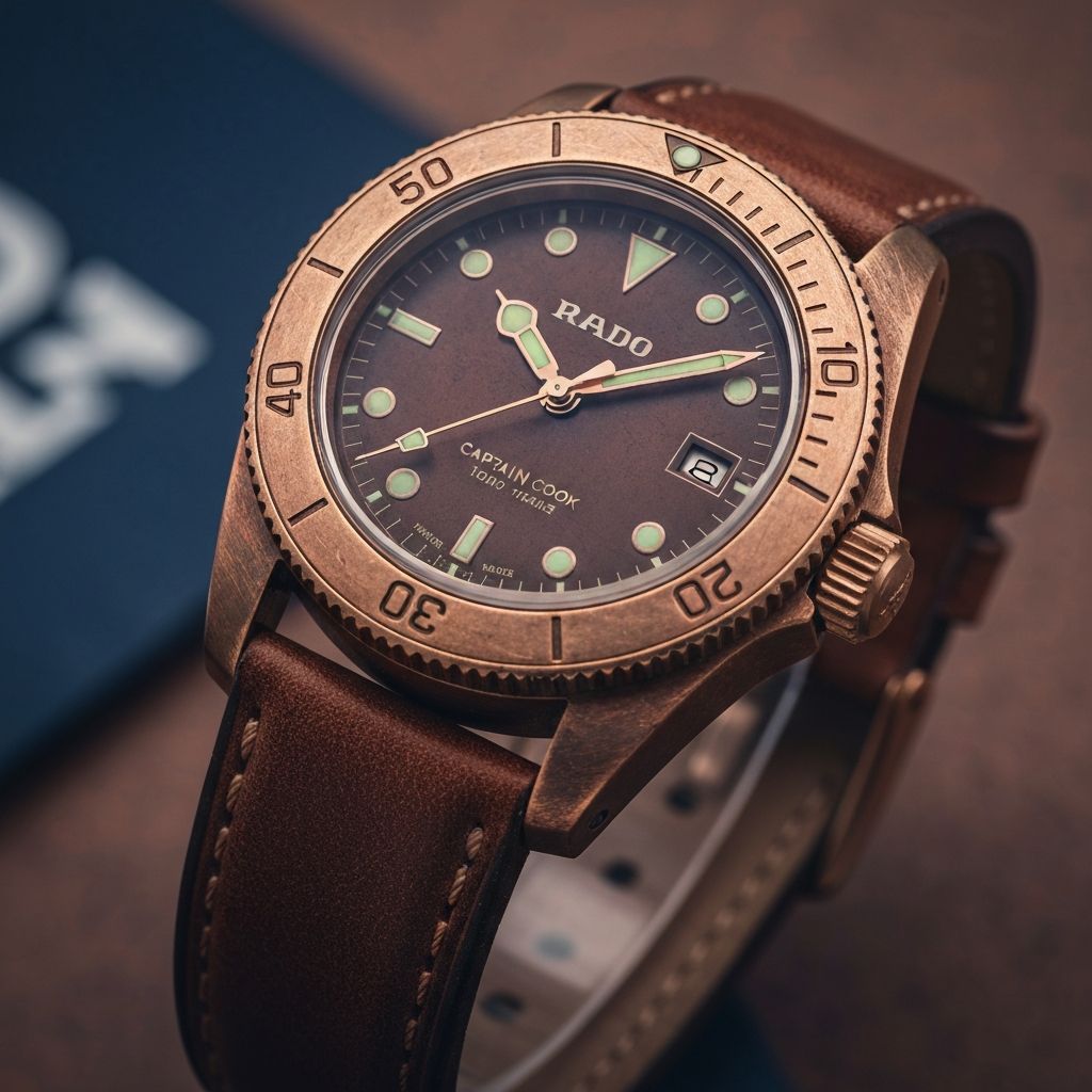Rado Captain Cook Bronze: Vintage Dive Watch with Modern Materials