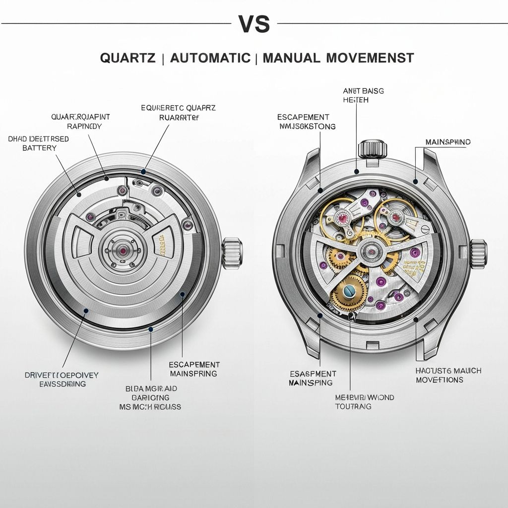 Watch Movement Types: Quartz vs Automatic vs Manual
